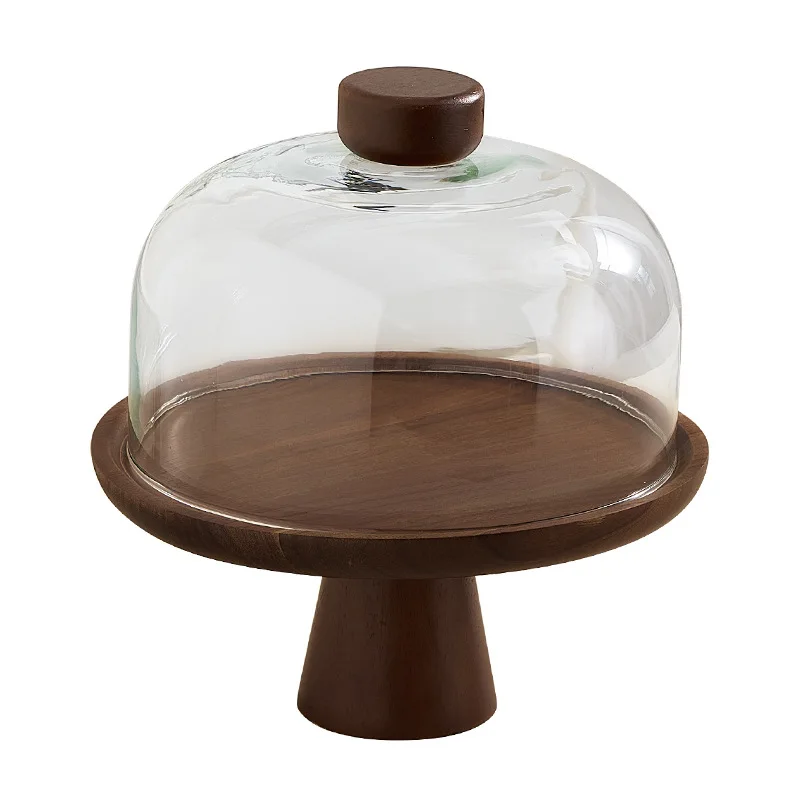 

Tall cake tray glass cover wedding dessert table display rack exquisite afternoon tea snack tray