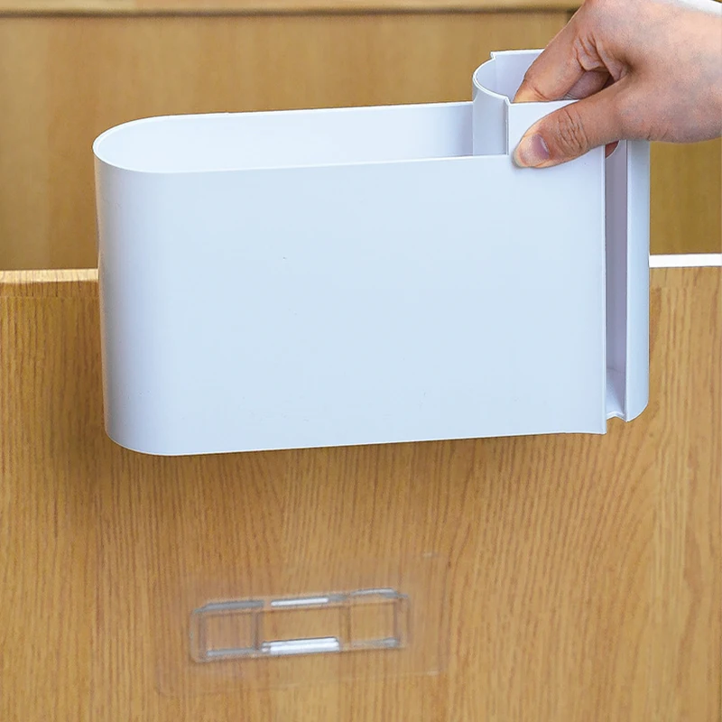  ﻿ 1 Stück Halterung, selbstklebend, wandmontiert, für Haushalt, Bad, Küche, Müllbeutel-Aufbewahrungsregal, Plastiktüten-Organizer – Detail 2