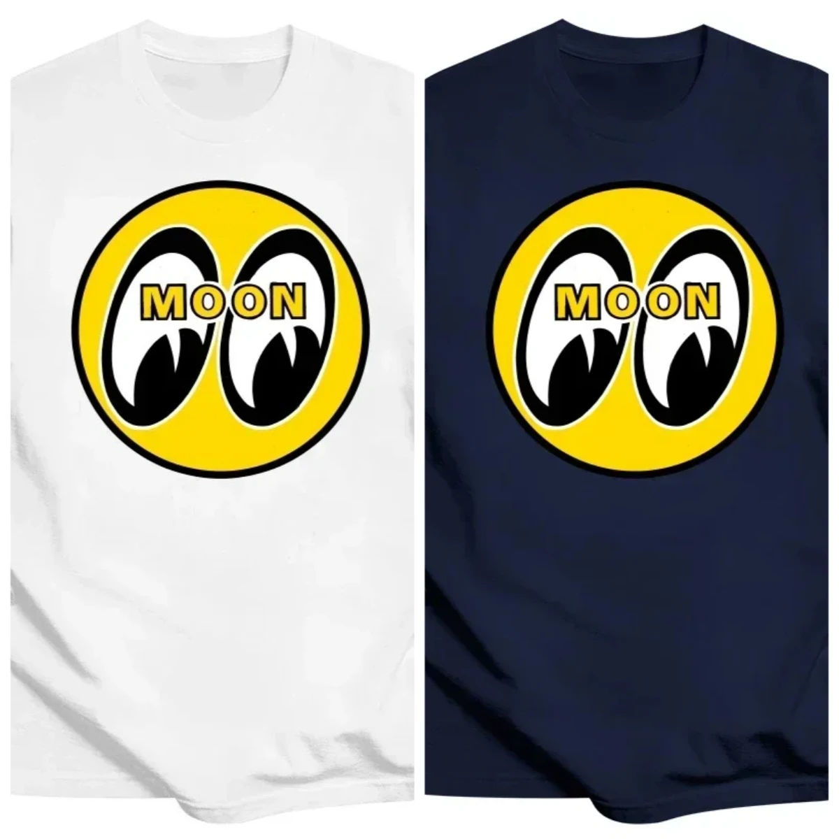 2025  Women Mooneyes Moon Equipped Speed Signs Pinstriping Studio T-shirt Racing Style Amazing T-shirt Summer Casual Tee Tops