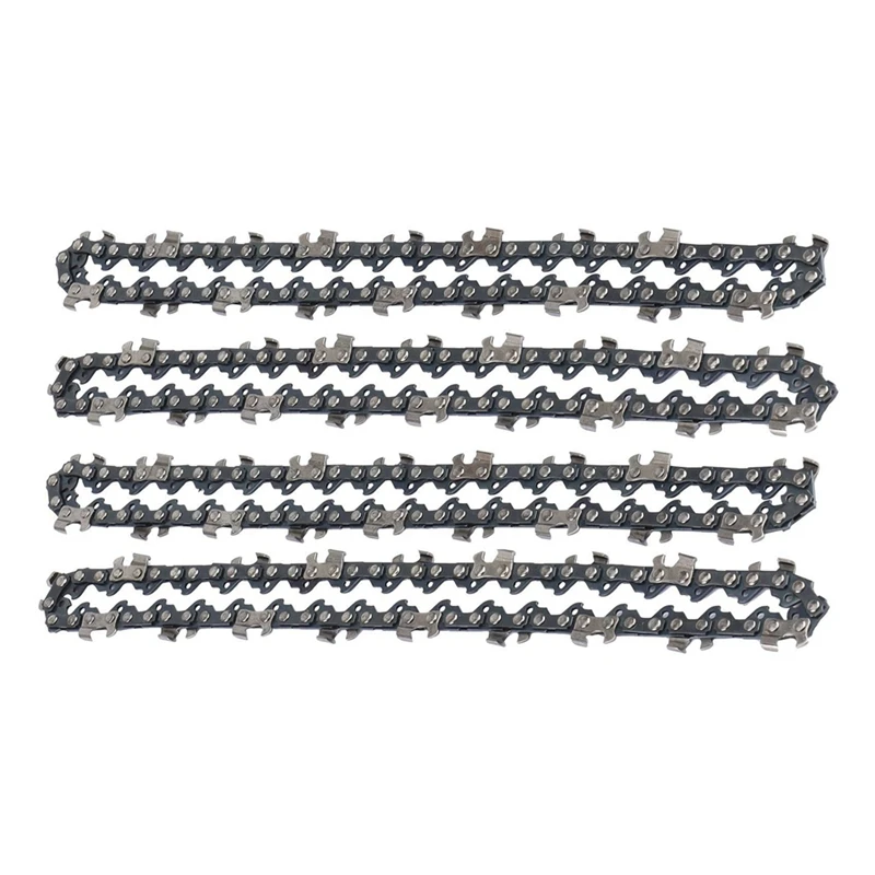 4Pcs 6 Inch Guide Saw Chain Guide Saw Chain 1/4 LP Pitch, 37 Sections For Electric Portable Handheld Chain Saw