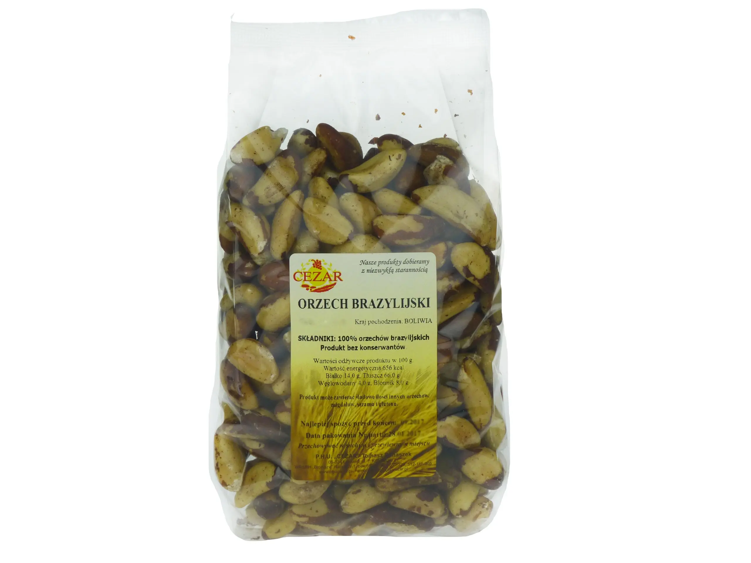 Orzechy BRAZYLIJSKIE 1kg brazylijski orzech