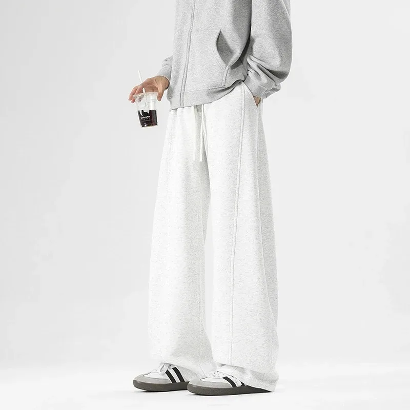 

Men's Straight Leg Casual Pants Loose Spring Summer Autumn New Style Sporty Trousers for Boys Comfortable Loose Fit Trousers
