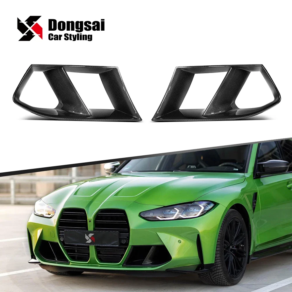 MP Type Dry Carbon Fiber Front Bumper Side Air Intake Vents Fenders for BMW M3 G80 M4 G82 G83 2021+