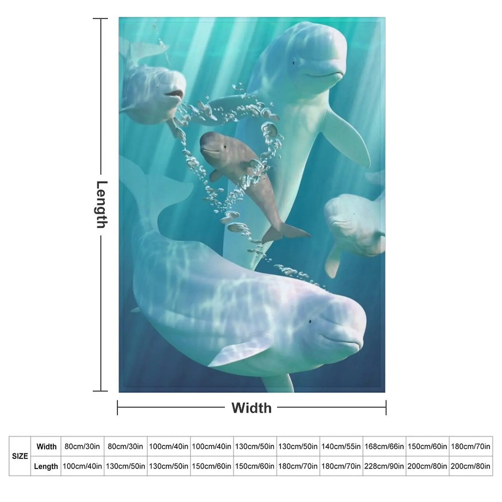 Beluga Bubbles Throw Blanket Soft Plaid Tourist Summer Furry Comforter Quilt Blankets