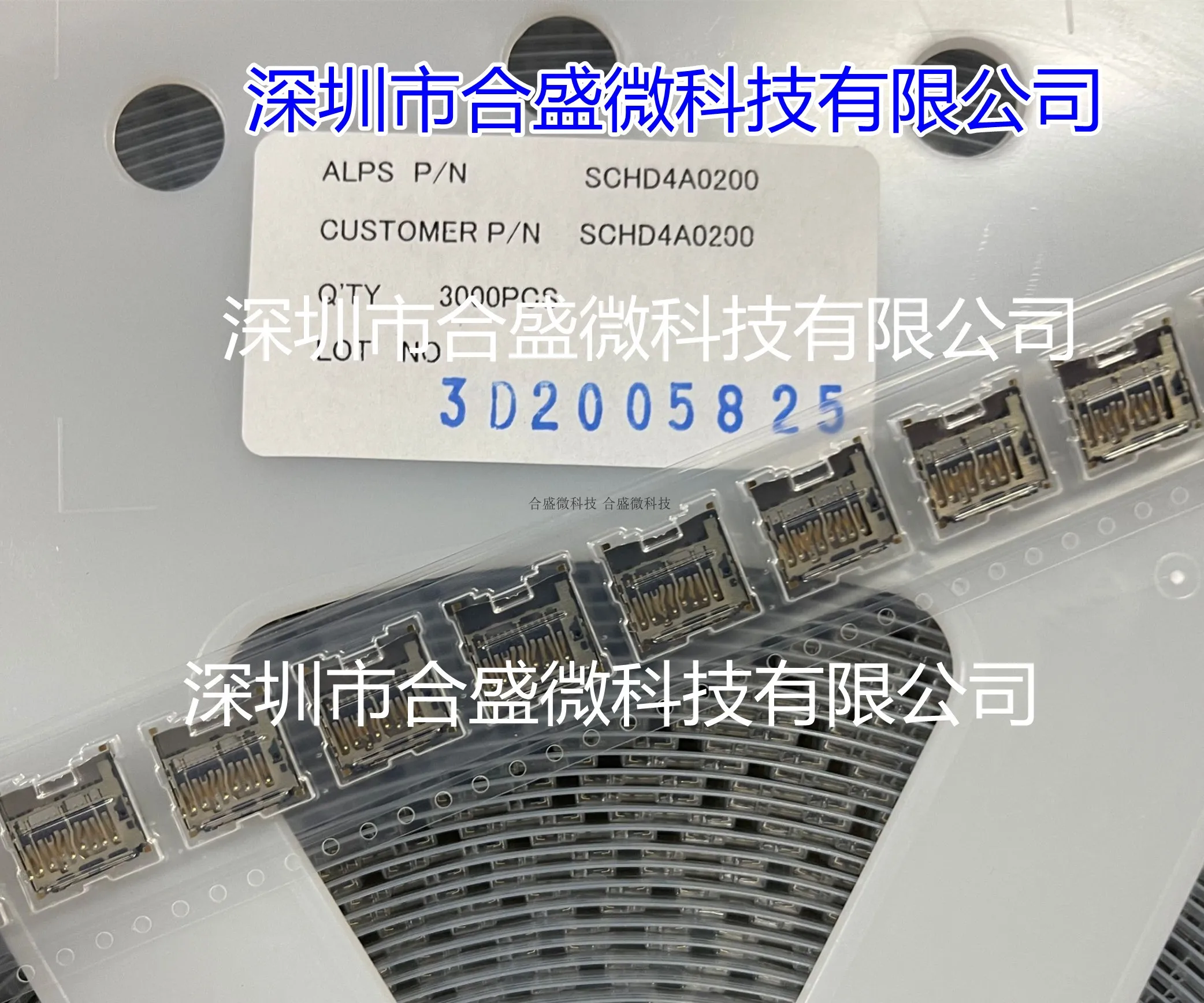 Alps Schd4a0200 MicroSD™Conector de soporte de tarjeta de memoria
