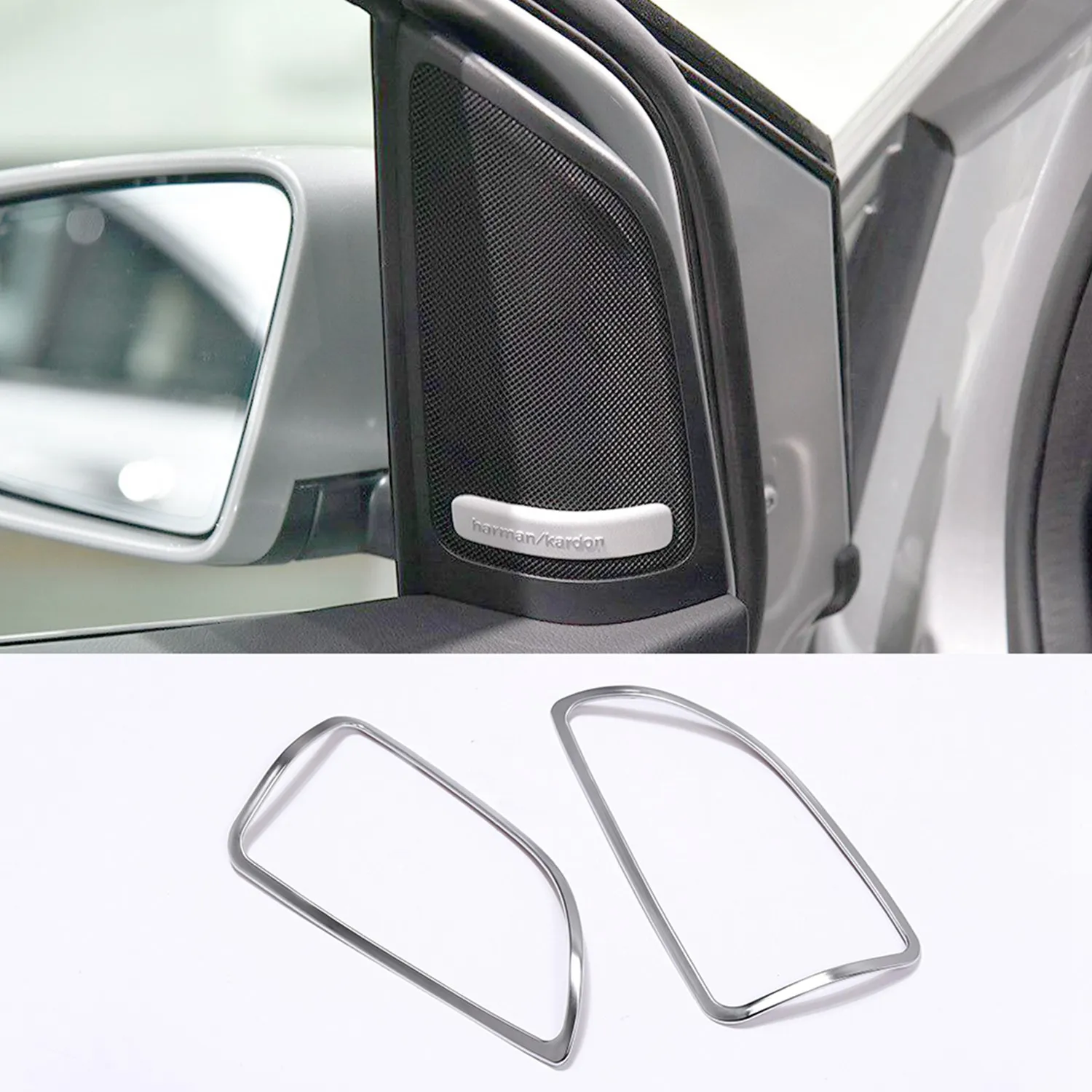 for Mercedes Benz B Class W246 2012-2018 Chrome ABS Door Audio Tweeters Speaker Cover Trim