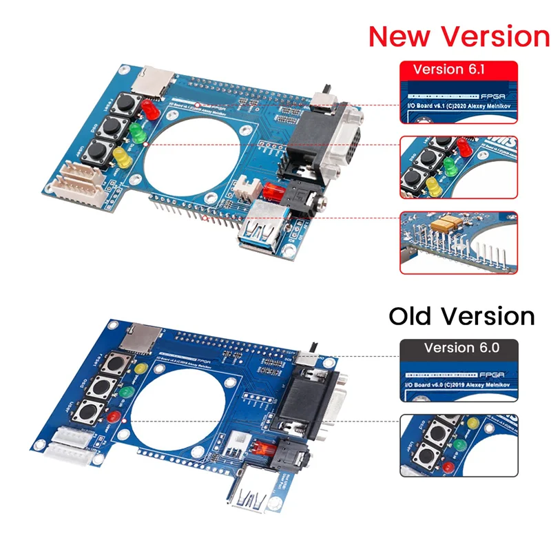 For Mister FPGA IO Analog Board V6.1+Fan for Terasic DE10-Nano Mister FPGA IO Board