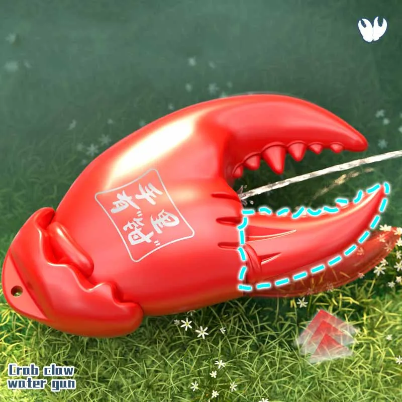 Summer New Simulation Crab Pincers Pressing Launching Shooting Water Toys Dla Dzieci Crab Pincers Play Water Fight Beach Toys