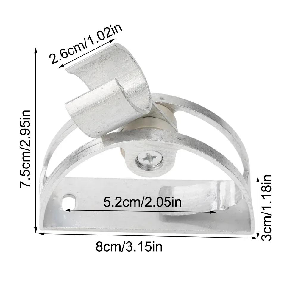 1 قطعة حامل رأس دش محمول الحمام الحائط الألومنيوم الحفر قوس اللكم المثبت منتجات الحمام قابل للتعديل