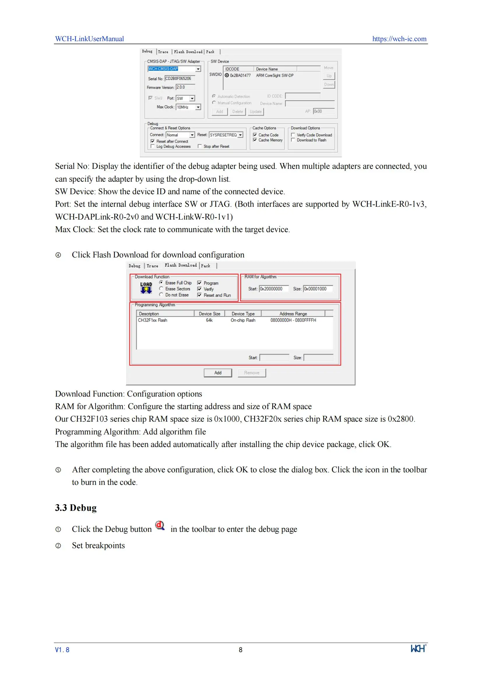 WCH LinkE Online-Download-Debugger unterstützt WCH RISC-V-Architektur MCU/SWD-Schnittstelle ARM-Chip 1 serieller Port zum USB-Kanal – Detail 8