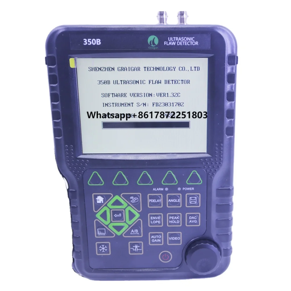 Graigar MFD350B Digital Handheld Ultrasonic Flaw Detector Portable NDT Instruments Equipment 0 ~ 6000mm