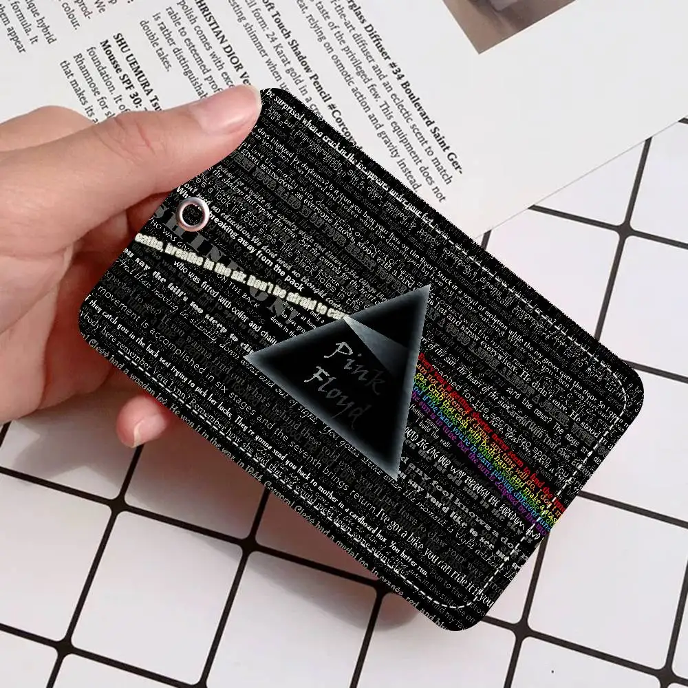 سلسلة مفاتيح Band P-Pink F-Floyds مع حامل بطاقة الوصول، وحافظة واقية لبطاقة الهوية وبطاقة البنك للأمن #4