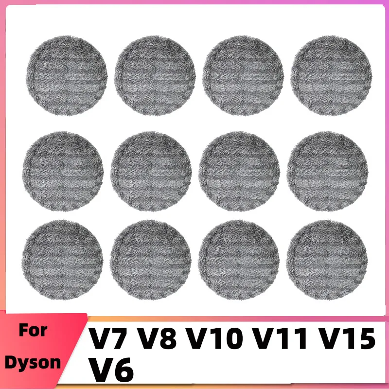 Microfiber Mop Cloth For Dyson V6 V7 V8 V10 V11 V12 V15 Wet Dry Electric Mop Head Brush Mopping Pad Vacuum Cleaner Parts