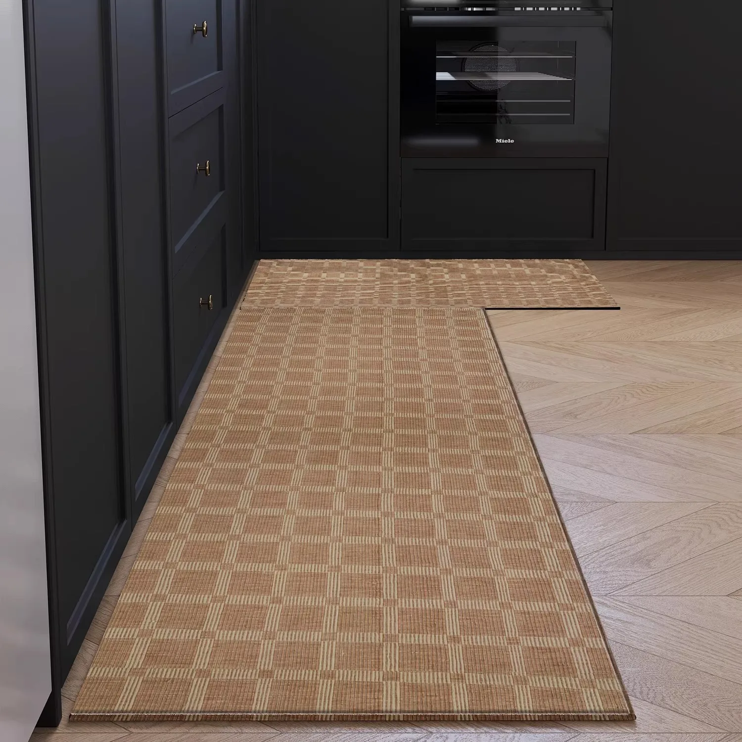 

Retro Kitchen Rug Waterproof Dirty Resistant Non-slip Kitchen Carpet Home Decoration Kitchen Floor Mat Tappeto Cucina שטיח למטבח