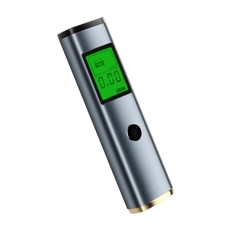 Portable Non-Contact Breath Alcohol Tester Breathalyzer with Fuel Cell Sensor, Voice Reminder, Digital LCD, Type-C Rechargeable