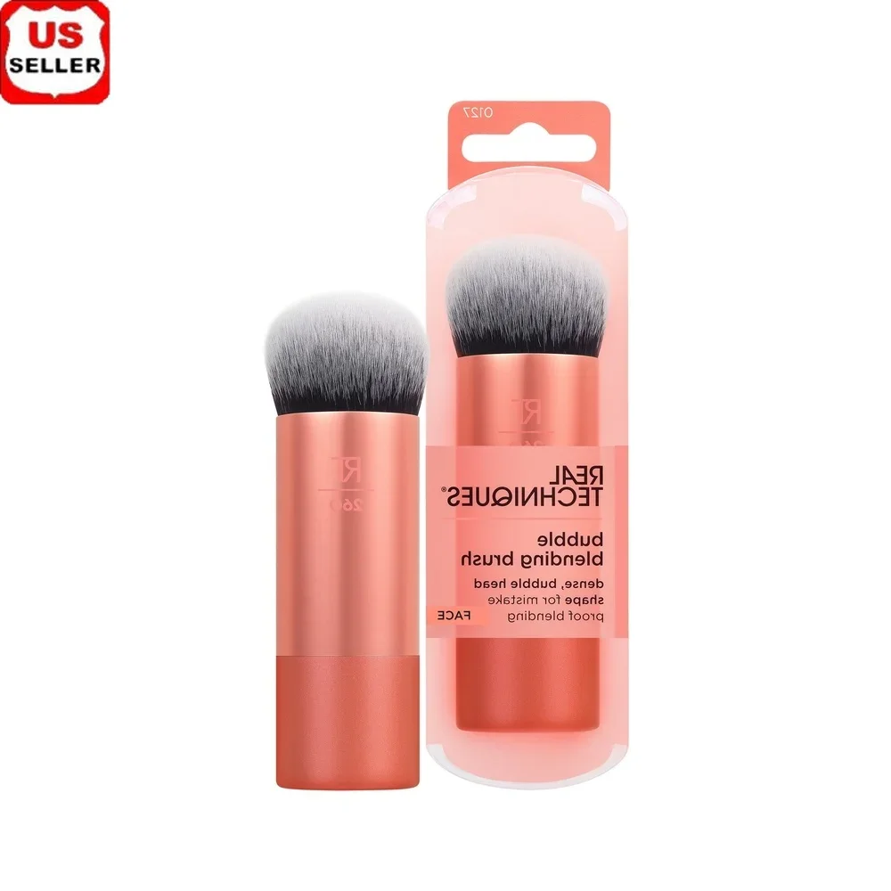 

Bubble Blending Makeup Brush Multipurpose Face Brush Liquid Cream Powder UltraPlush Dense Bristles Custom-Cut Bubble Head Long