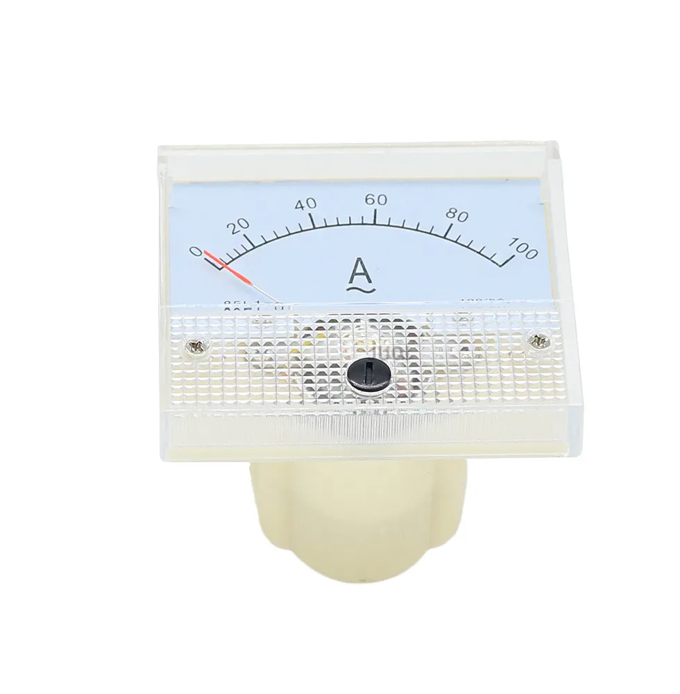 85L1 AC Pointer type Analog Current Meter Panel 1A 2A 3A 5A10A 15A 30A 50A 75A 100A 150A 200A 300A 400A 500A Mechanical Ammeter