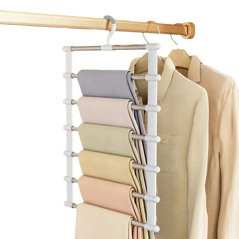 

Органайзеры для шкафа и система хранения: Вешалка для брюк из алюминиевого сплава для экономии места, для организации одежды, джинсов и брюк