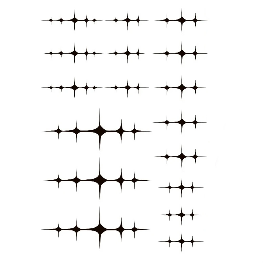 Game Wuthering Waves LYNAE MORNYE Cosplay Tattoo Fake Tattooing Black Scar Temporary Sticker Paper Body Art Halloween Party Prop