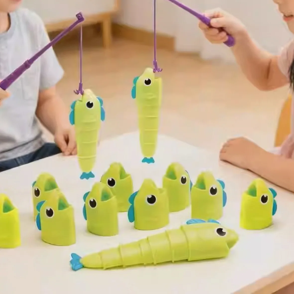 Juego de Pesca Creativo Impreso en 3D, Juego de Mesa Interactivo y Educativo para Niños