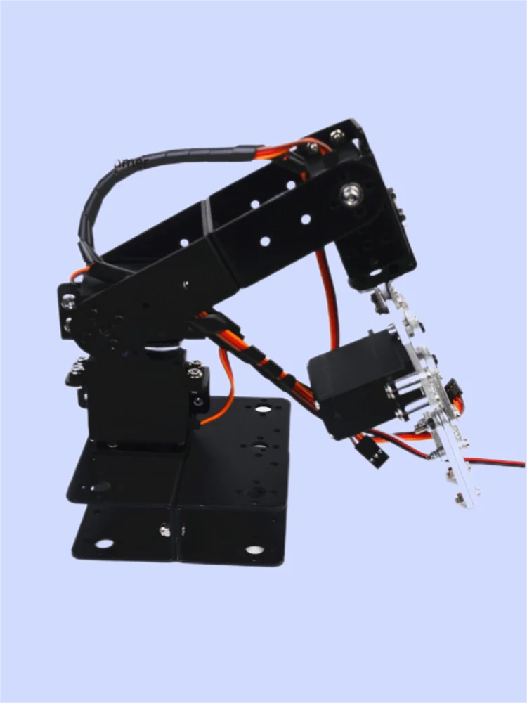 4 Dof lengan Robot belum dirakit dengan Gripper cakar aluminium Aloi Manipulator Servo braket cakar mekanik untuk Arduino Robot Kit DIY