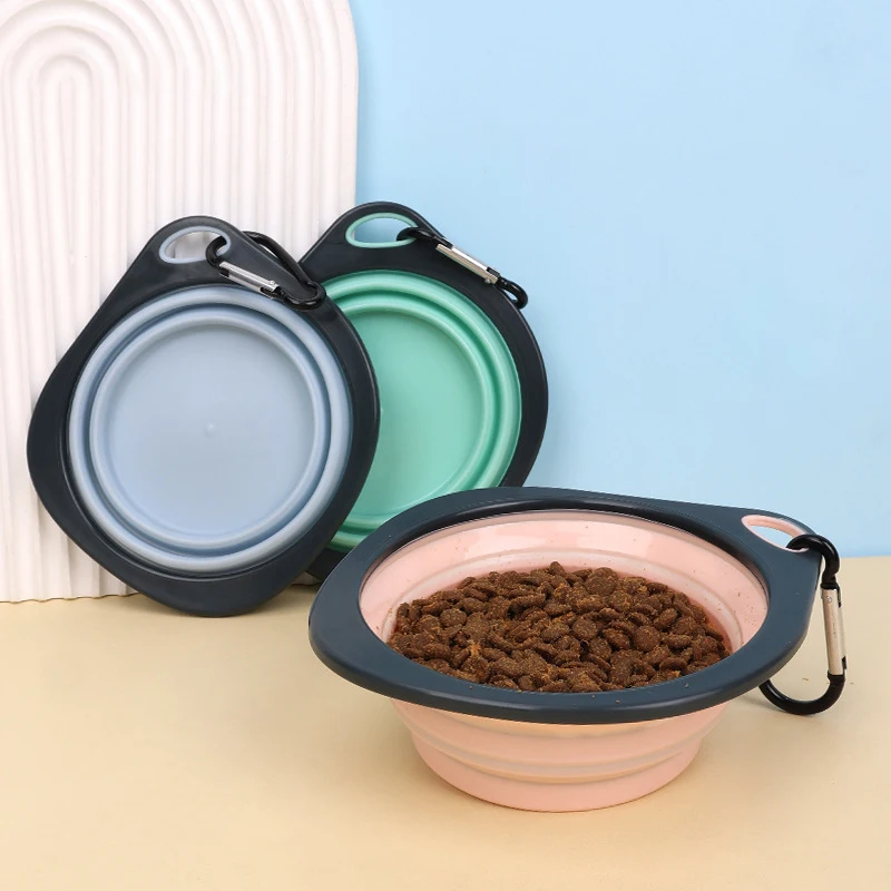 Portable Collapsible Silicone Dog Bowl product image