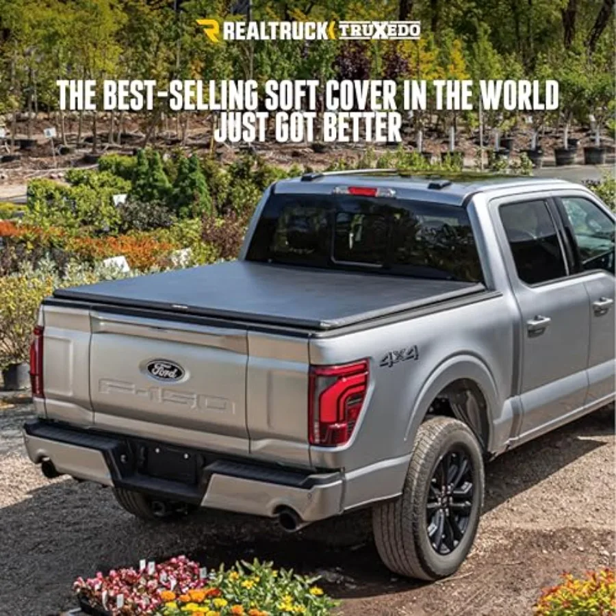 TruXport لينة نشمر شاحنة السرير غطاء تونيو ل 2015 2025 F150 6 '7 السرير 78.9 سهلة التركيب مقاومة الطقس قفل آمن