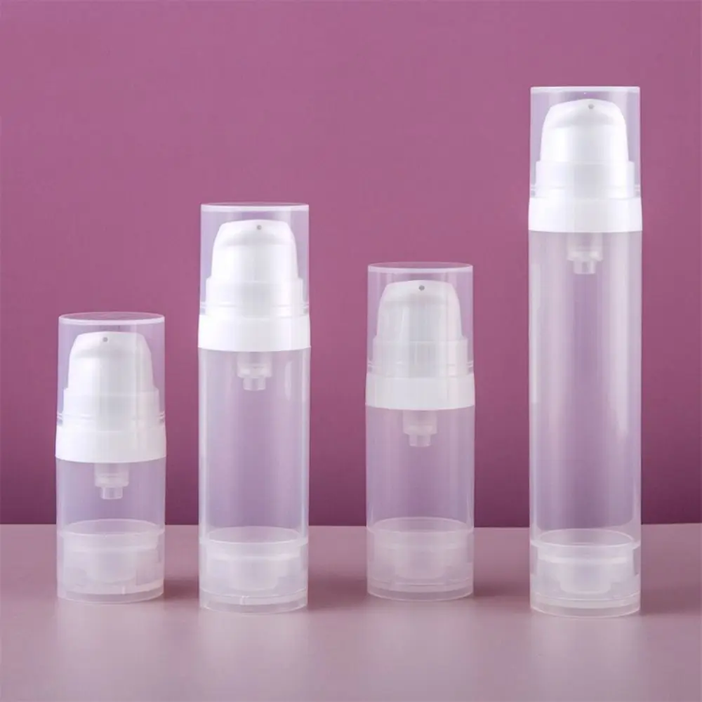 5/10/15/25ml Vacuum Lotion Bottle Plastic Cosmetic Bottle Travel Liquid Bottles Transparent Airless Pump Toiletries Container