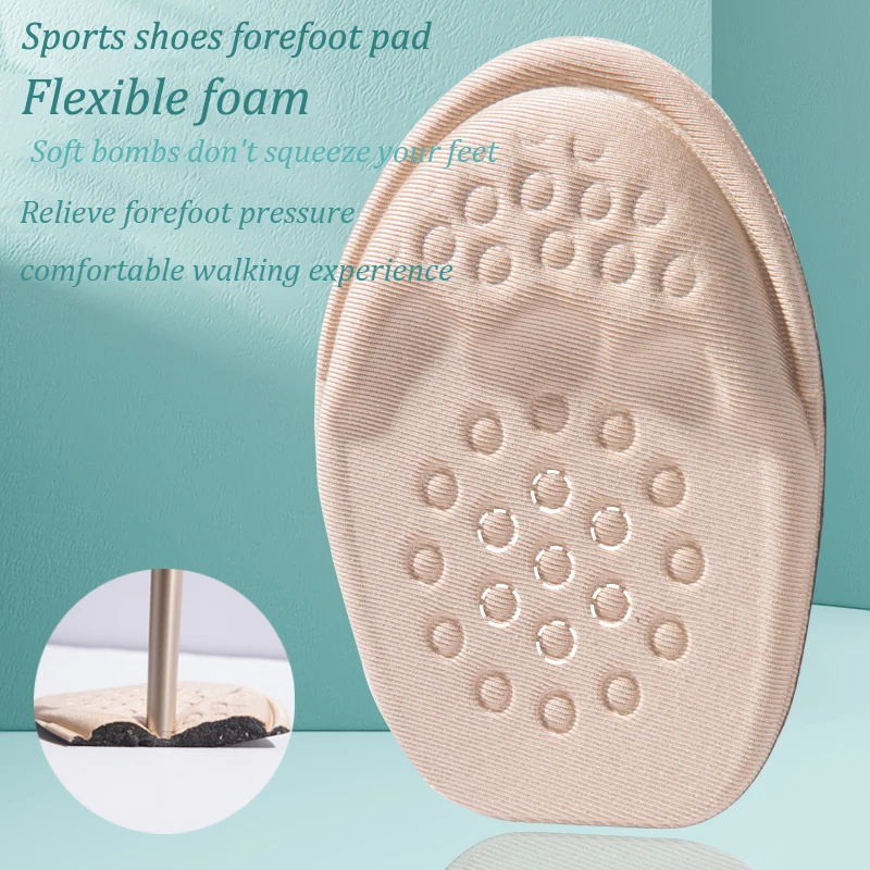 Men Women Shoe Inserts Big Size Change Small Toe Plug Sport Forefoot Pad Adjustment Foot Protection Pad Insole Cushion 1 Pair