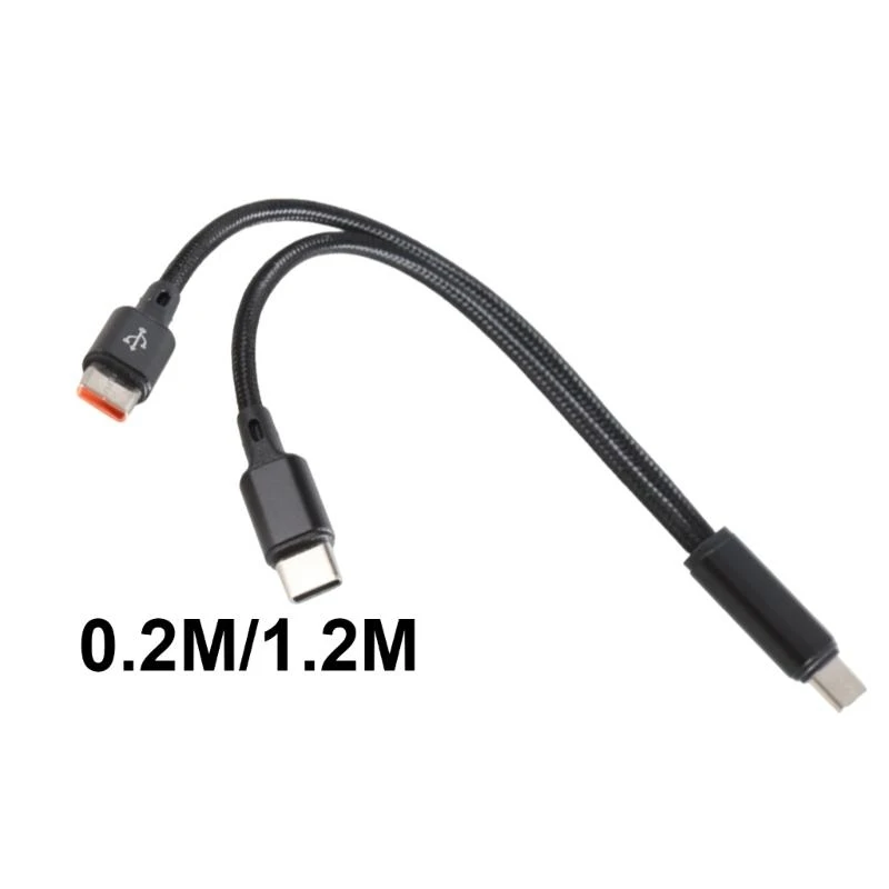 USB C To 2 USB C Male شحن محول الفاصل 2Port كابل لمزامنة البيانات السريعة