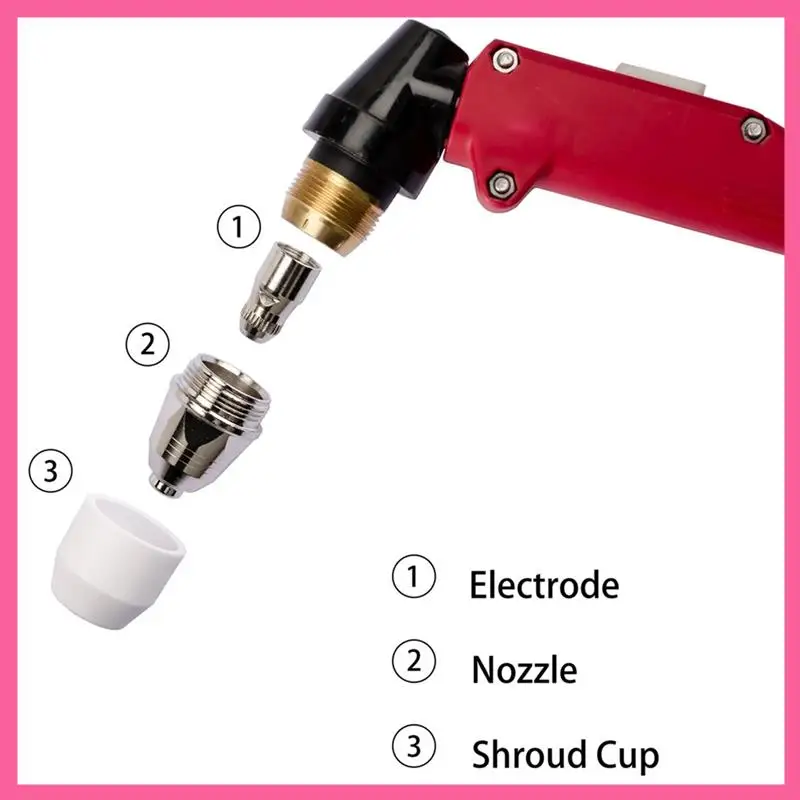 

ABNM 45 Pieces Plasma Cutting Electrode Nozzle Plasma Consumable Fit P-80 Plasma Torch