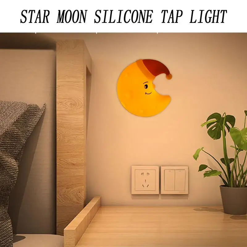 Cute Touch Night Light Dimmable Cute Kids Decor Lamp Cartoon Lights Bedroom Nightlight For Children's Room Bedside Table Desk