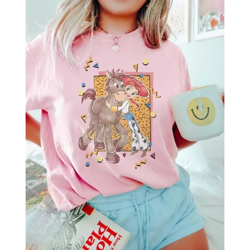 قميص جيسي وبولسي كلاسيكي جديد لصيف 2025 قميص مريح ملون قميص قصة لعبة قميص جيسي وودي قميص قطن مقاس كبير