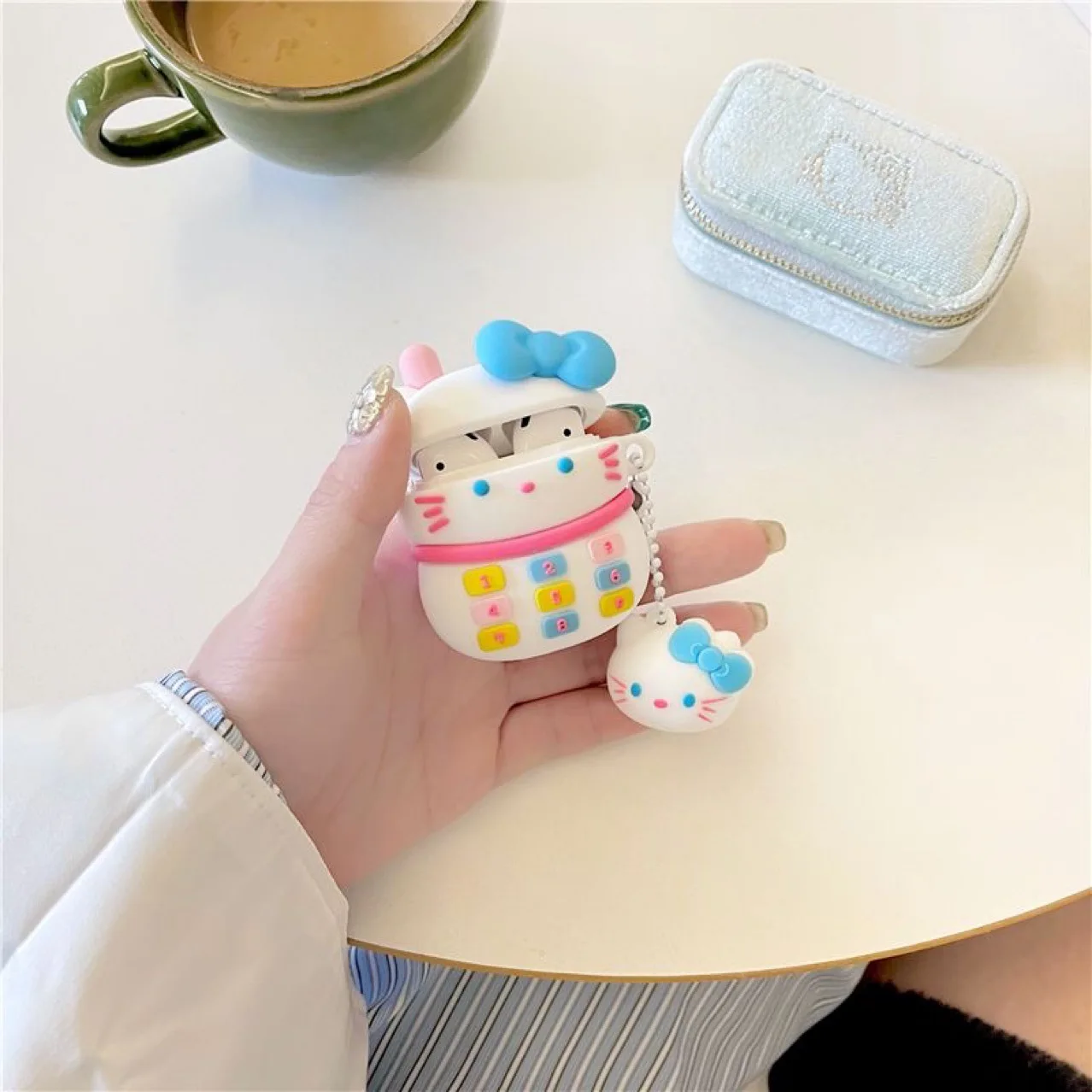 Coque de téléphone KT TEL en Silicone souple, dessin animé 3D, pour Apple Airpods 4 1 2 3, housse de protection pour écouteurs AirPods Pro2 2ème