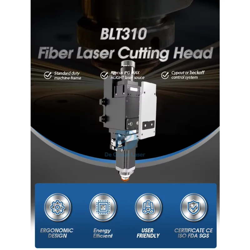 2025 ชิ้นส่วนอุปกรณ์เลเซอร์ 3000W 3KW BOCI Cypcut BLT310 หัวตัดเลเซอร์ไฟเบอร์อัจฉริยะ