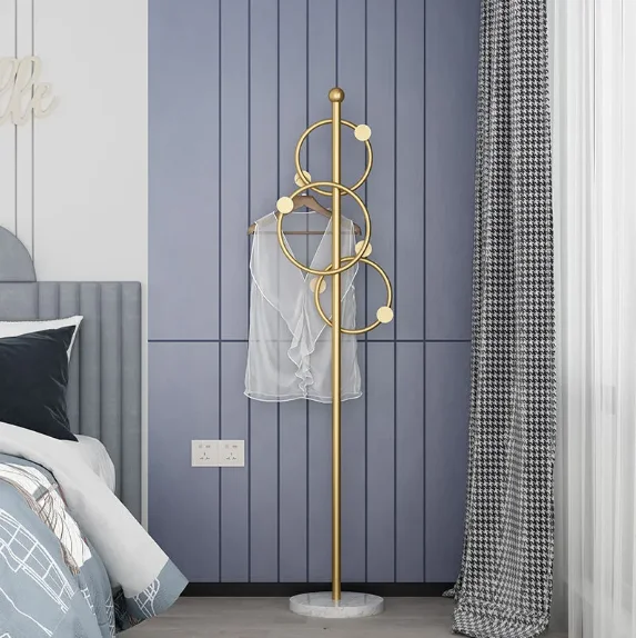 High Quality Multi Color Stainless Steel Coat Hat Clothes Tree Shaped Floor Clothes Rack Hanger Drying