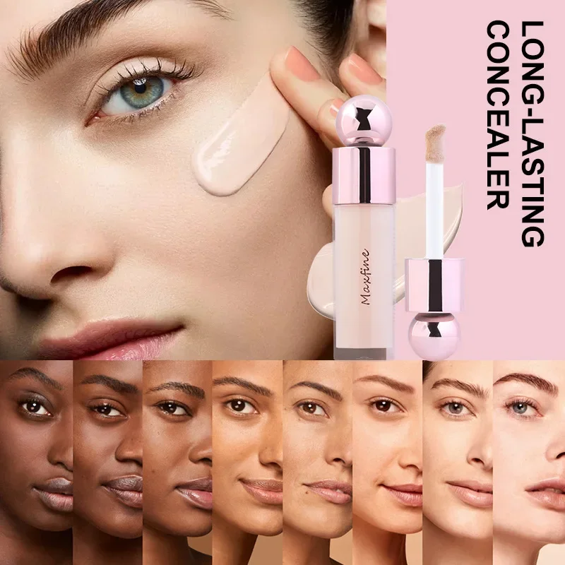 Maxfine 5-color Liquid Concealer Waterproof Lasting Natural Foundation Make-up Easy Makeup Fashion Professional Cosmetics 5.5g