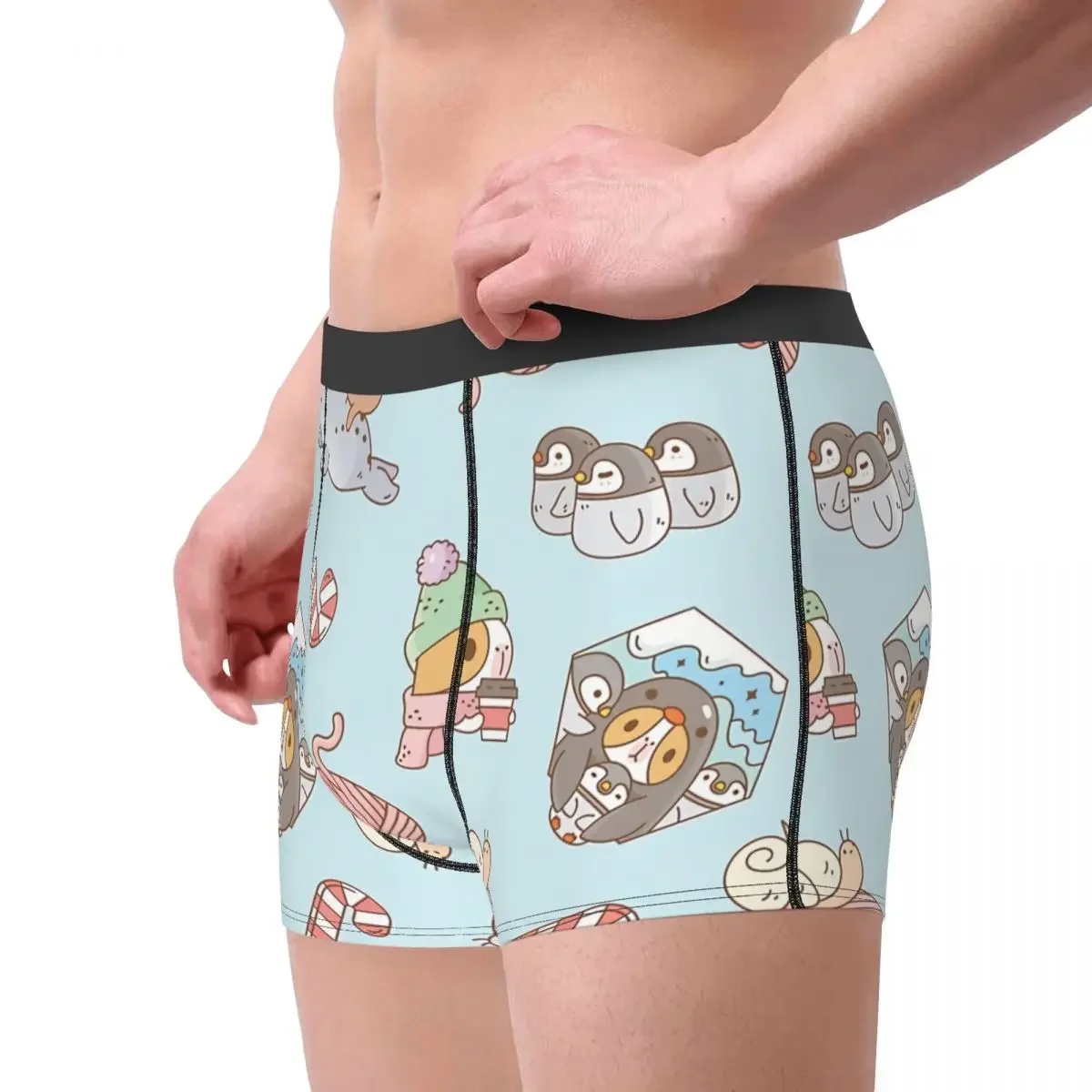 Capybara Animal Bubu The Guinea Pig Underpants Breathbale Panties Man Underwear Print Shorts Boxer Briefs