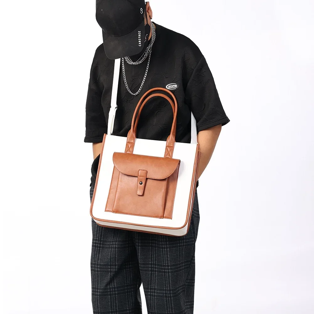 New Arrival Business Casual Shoulder Bag 2024 Large Capacity Handbag Briefcase for Men and Women