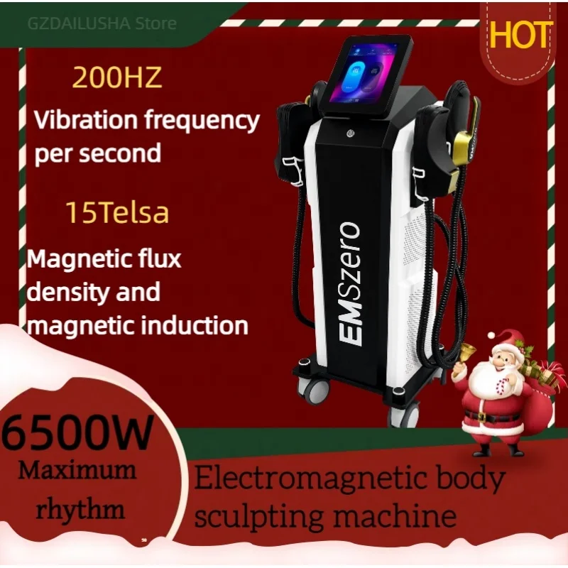 

Muscle Stimulator Build Fat Burn Loss 15 Tesla 6500W 200hz Intensity Electromagnetic body Sculpting Machine