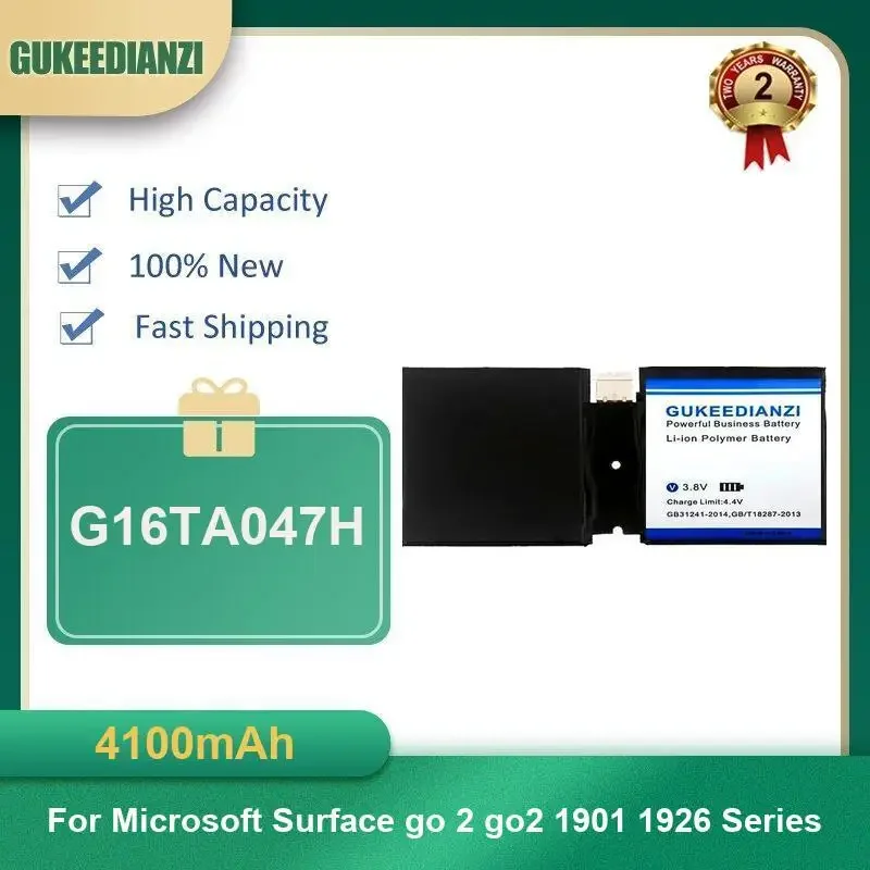 

4100mAh G16TA047H Tablet Battery For Microsoft Surface go 2 go2 1901 1926 Series High Capacity