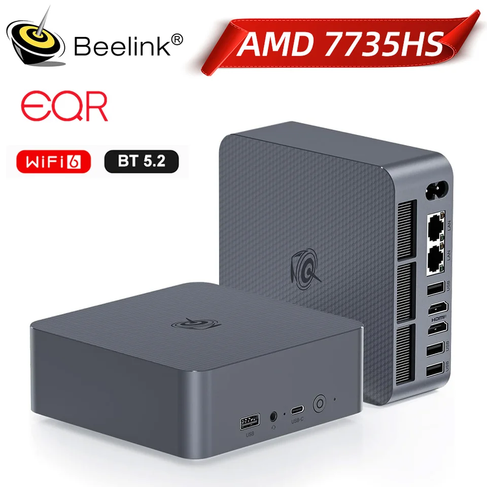 Beelink EQR7 R7 7735HS EQR6 AMD R5 6600U R7 6800H 6800U DDR5 16G