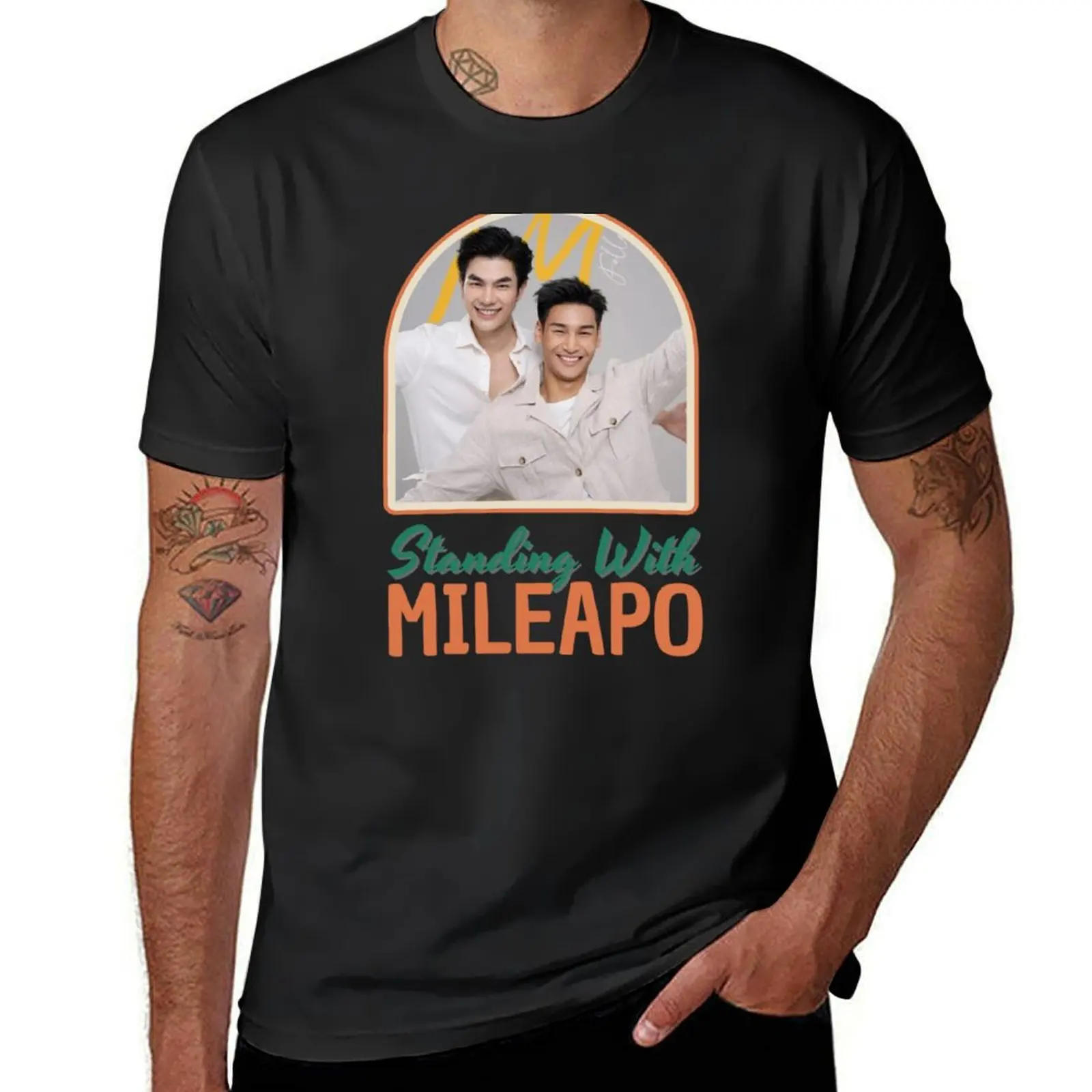 

Standing With MILEAPO T-Shirt oversize t-shirts man croswit shirt man sports fans designer t shirt men