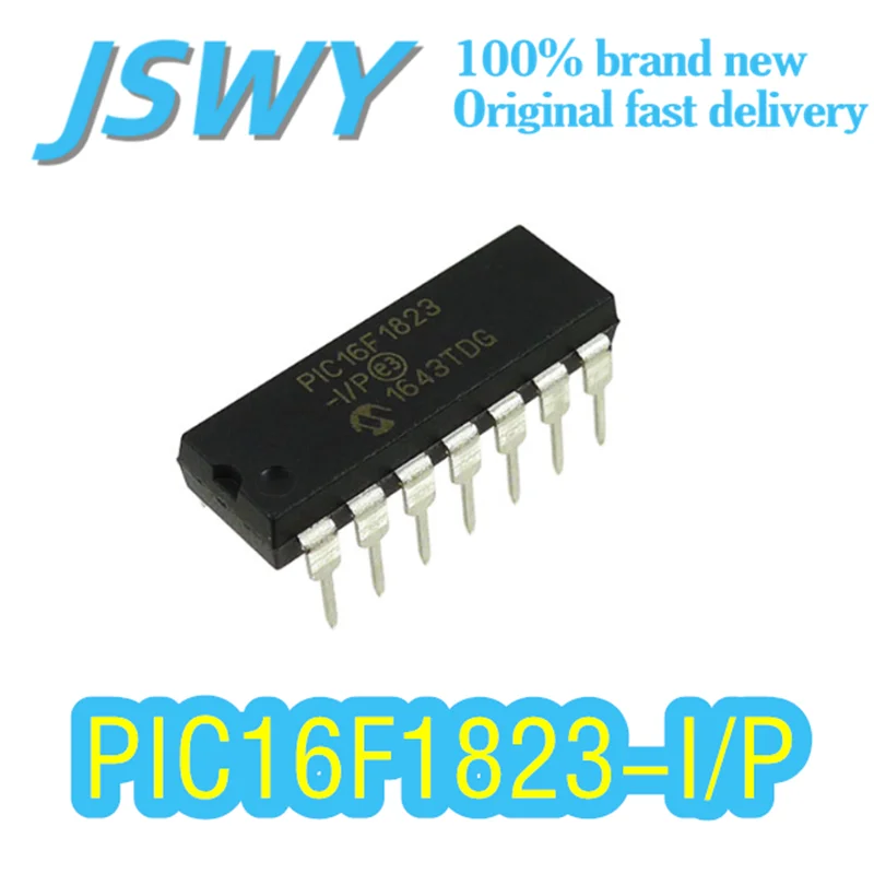 

(3/30 pieces) PIC16F1823-I/P PIC1823 silk screen packaging PDIP-18 mid-range 8-bit MCU industrial grade - 40~85℃ original