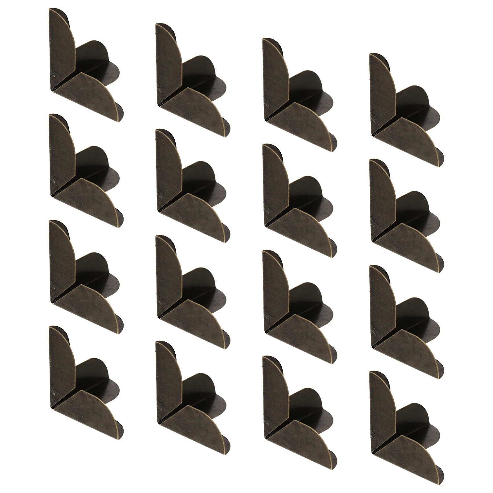 

32Sets Iron Corner Protector Wooden Box Guard Vintage Design Durable Exquisite Workmanship Box Corner Protectors
