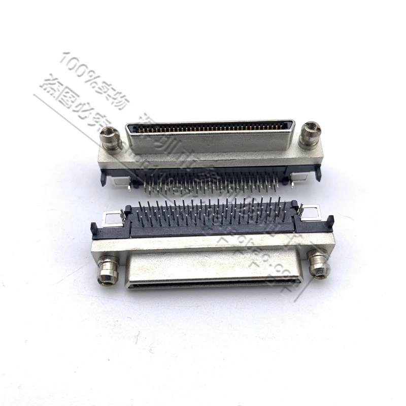 VHDCI 68P Curved Female Connector SCSI-68Pin Socket Small 68 Female Head MINI Curved Pin Female Cn Type