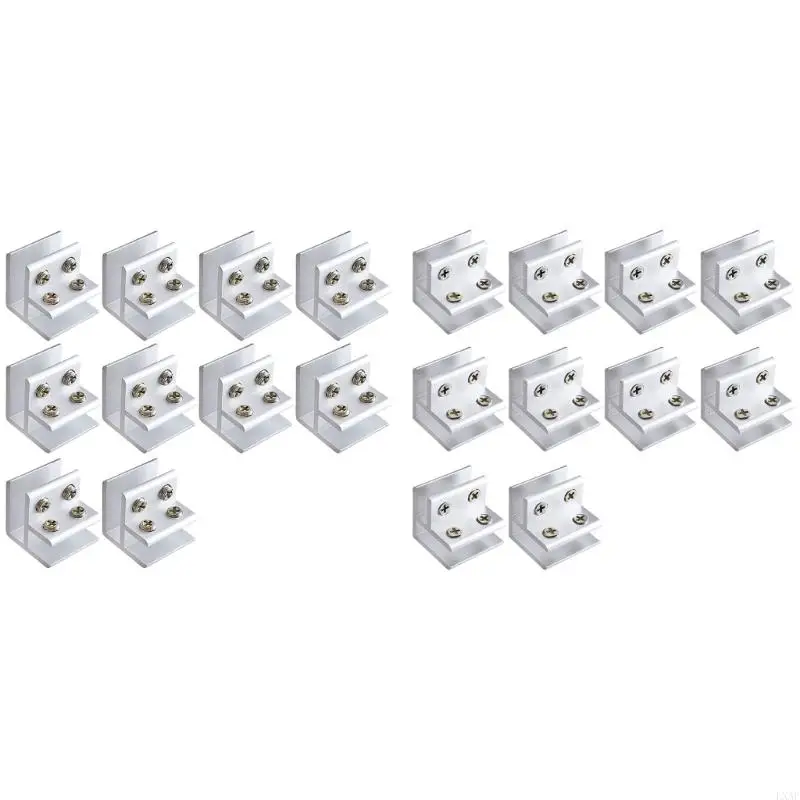 LXAF Pack Of 10 Heavy Duty Tile Connectors Tile Joining Clamps Aluminum Tile Clamps for Enthusiasts & Professional Builders