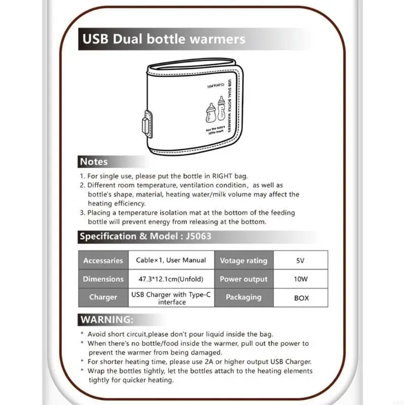 581F حافظة مريحة وعازلة لزجاجة الرضاعة أثناء سفر الآباء
