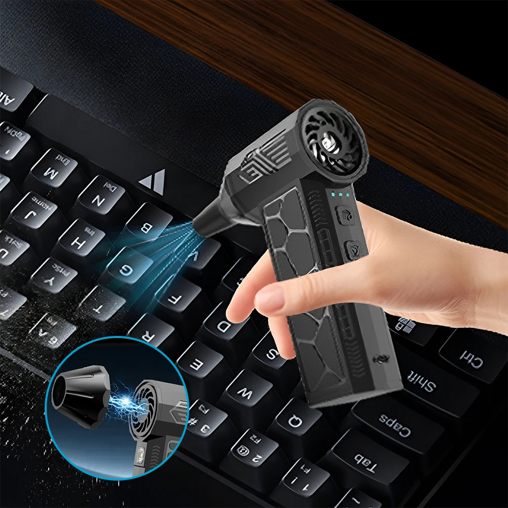 مروحة نفاثة توربو صغيرة 130000   RPM رياح قوية 50 متر/الثانية توربو مروحة عنيفة يده مروحة قناة توربو نفاثة منفاخ الهواء منفضة منفاخ