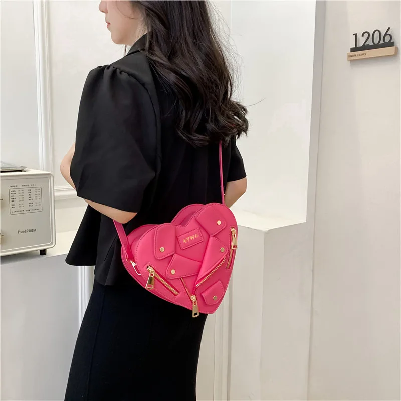 Creative Heart Clothes Shoulder Bags for Women Creative Purses and Handbags Riveted Clothes Jacket Women Shoulder Crossbody Bags